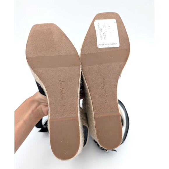 Sam Edelman Vada Wedge Ankle Strap Sandal Women's Black Size US10 EU40 - Picture 6 of 10